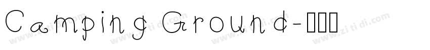 Camping Ground字体转换